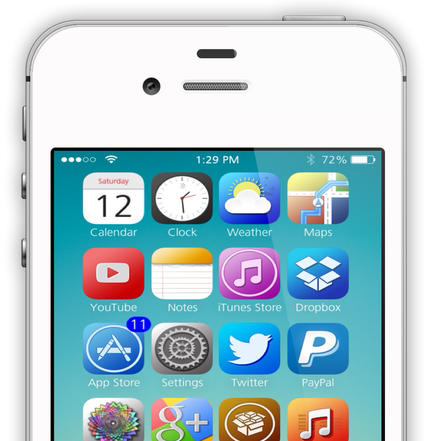 Top Five iOS 7 Winterboard Themes April 12, 2014 [Video
