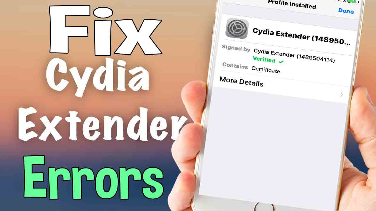 Cydia Extender Error Fix Compilation Guide All The Known Errors And